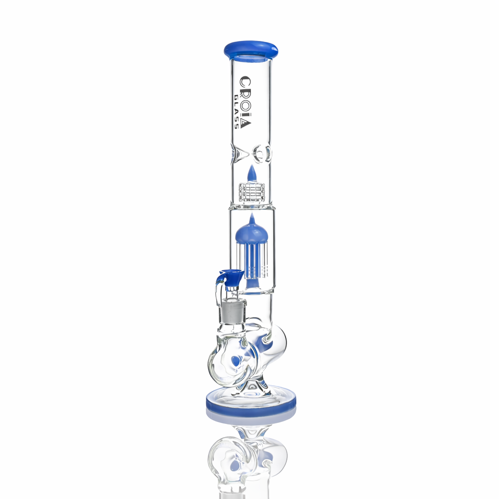 17" Triple Perc Scientific Glass Bong | Croia Glass - view 6 | BDDbrands
