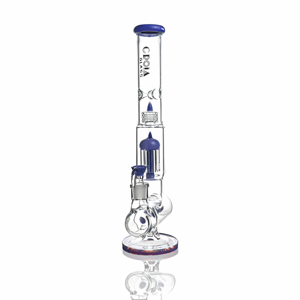 17" Triple Perc Scientific Glass Bong | Croia Glass - view 7 | BDDbrands