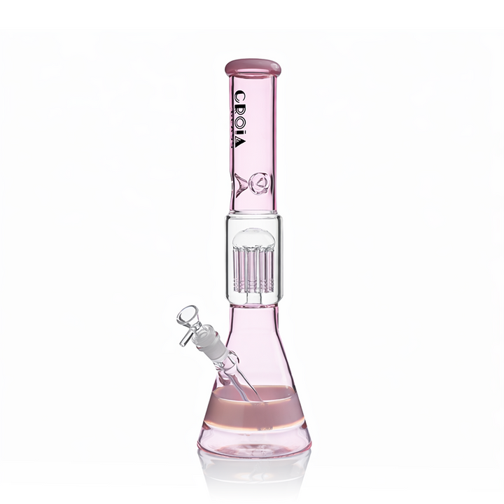 15" Beaker Bong with Tree Perc and Ice Catcher | Croia Glass - view 4 | BDDbrands