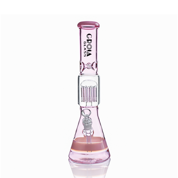 15" Beaker Bong with Tree Perc and Ice Catcher | Croia Glass - view 8 | BDDbrands