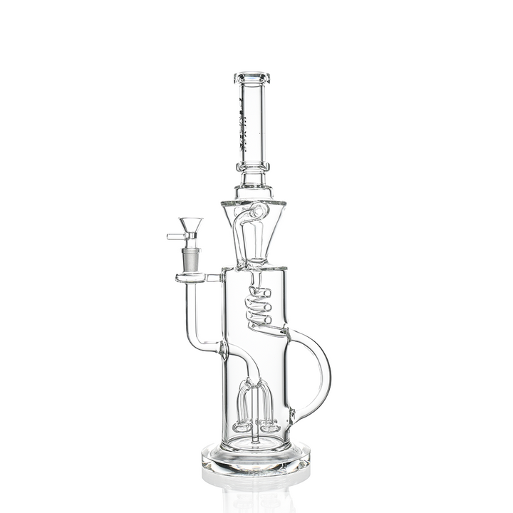 15" Scientific Glass Bong with Tree Perc & Spiral Cooling | Croia Glass - view 3 | BDDbrands