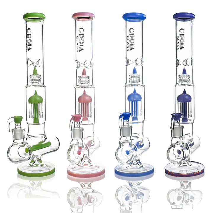 17" Triple Perc Scientific Glass Bong | Croia Glass - view 9 | BDDbrands