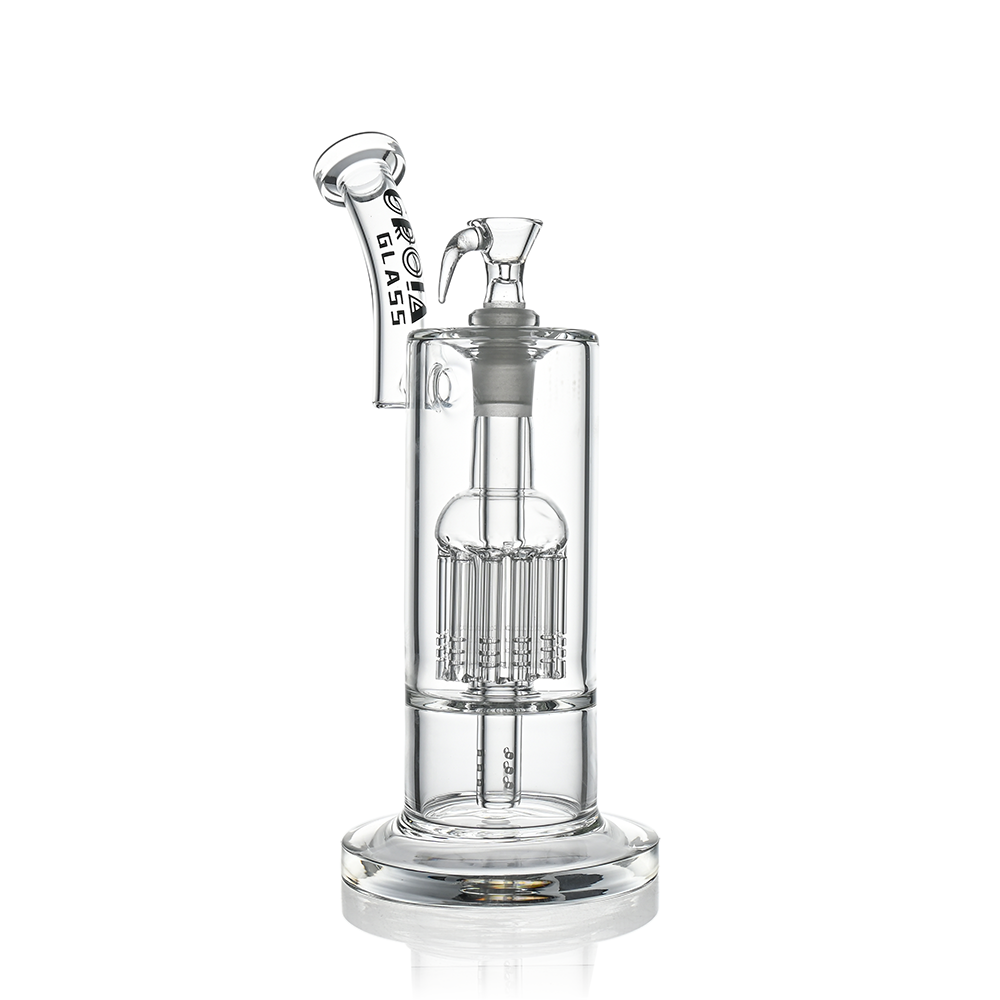 10" Dual Chamber Scientific Bubbler Tree Perc Glass Bong | Croia Glass - view 2 | BDDbrands