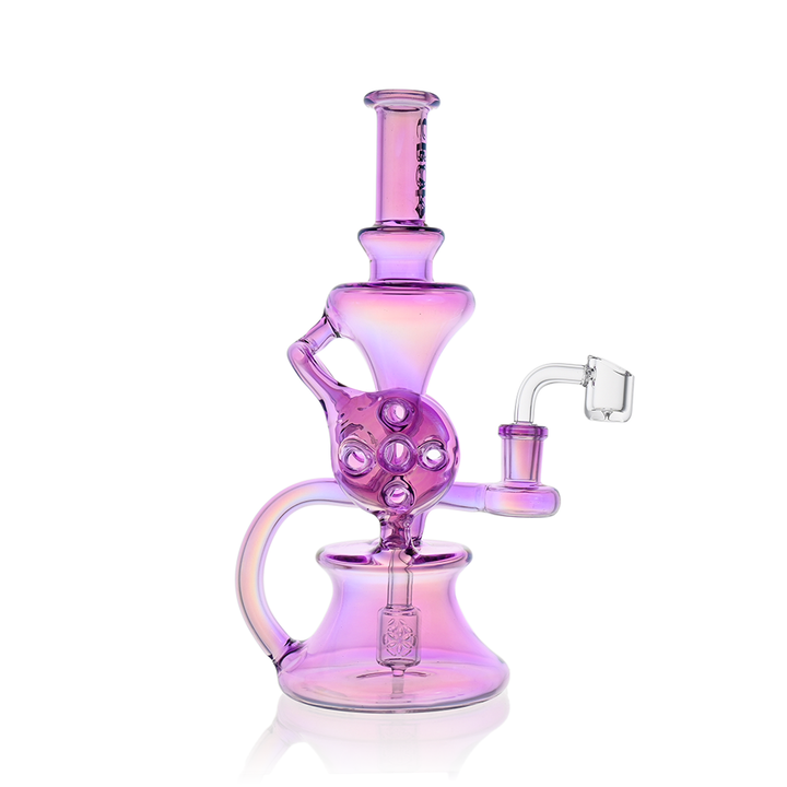 10" Dual Swiss Perc Klein Recycler Dab Rig | Croia Glass - view 6 | BDDbrands