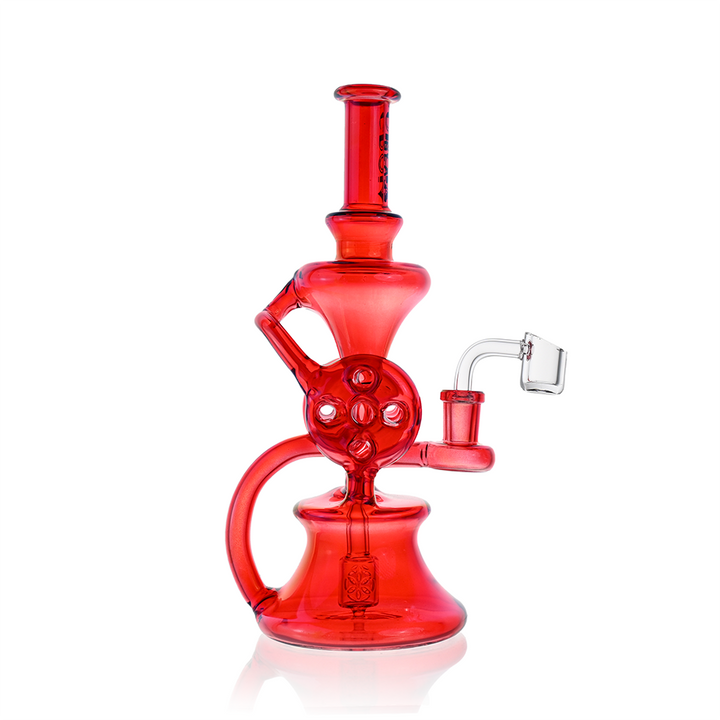10" Dual Swiss Perc Klein Recycler Dab Rig | Croia Glass - view 8 | BDDbrands