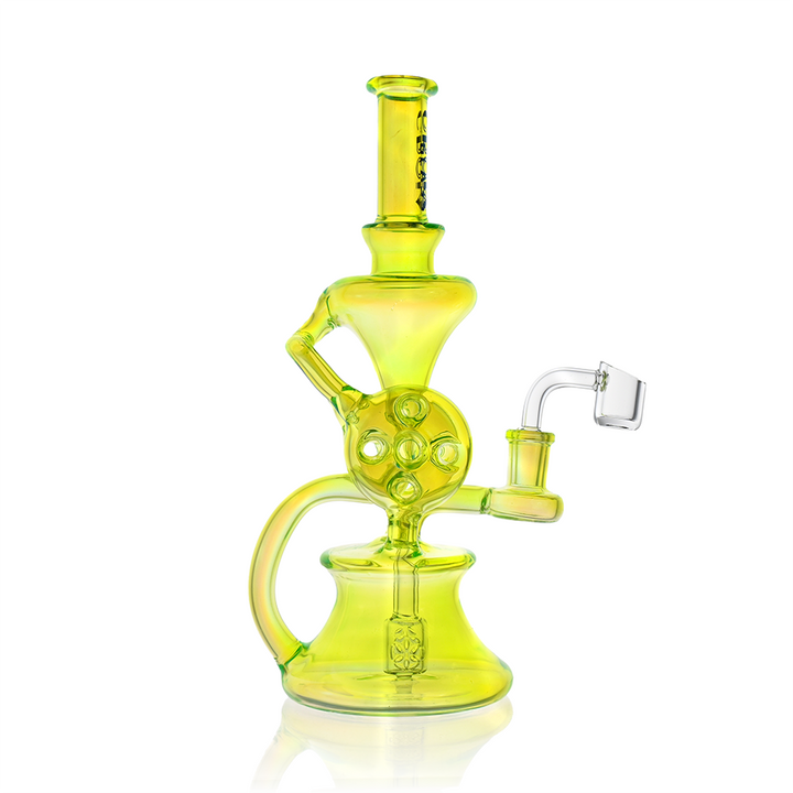 10" Dual Swiss Perc Klein Recycler Dab Rig | Croia Glass - view 9 | BDDbrands