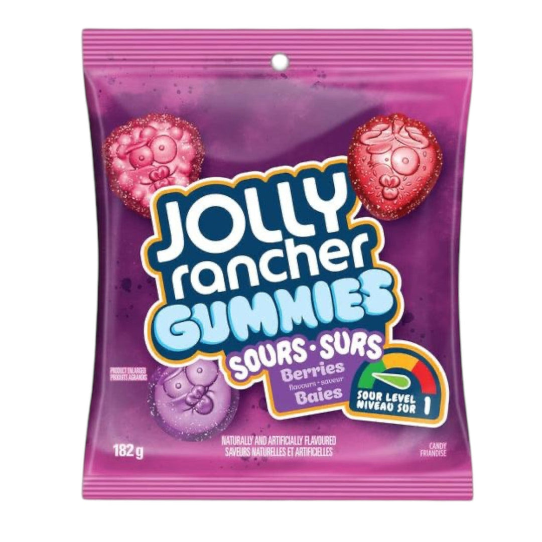 Jolly Rancher Gummies Sours Berries 182g (CANADA)