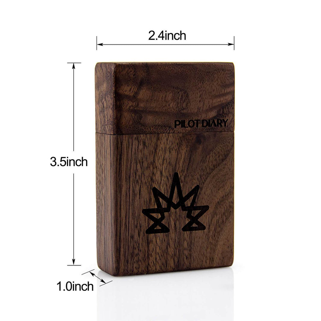 Wood Dugout With Glass One Hitter Pipe - view 6 | BDDbrands