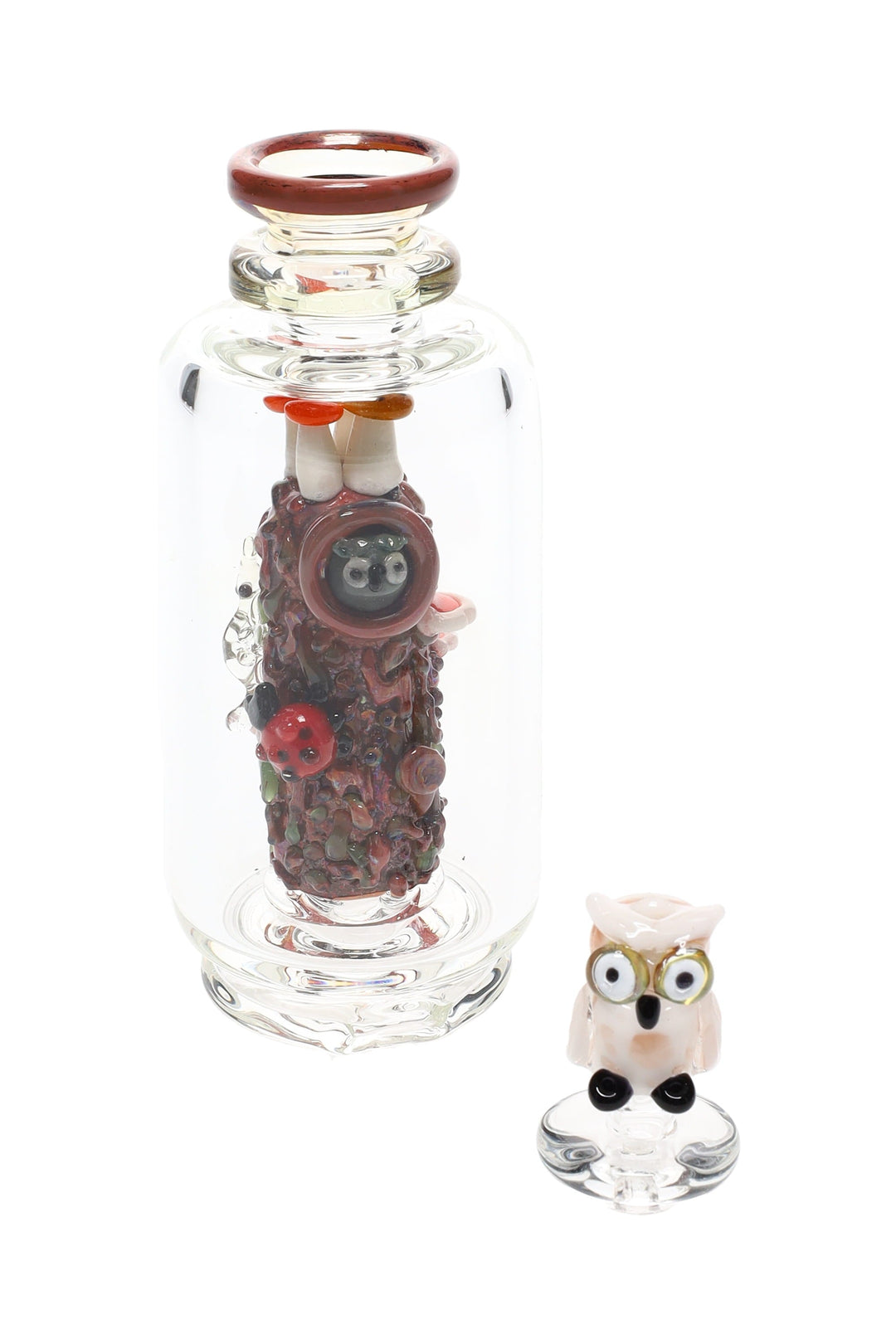 Empire Glassworks “Renew the Redwood” Peak Attachment – UV Reactive – US-Made