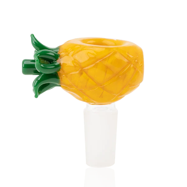 Ooze Pineapple 18" Full Color Beaker Bong x Empire Glassworks Pineapple Bowl - view 2 | BDDbrands