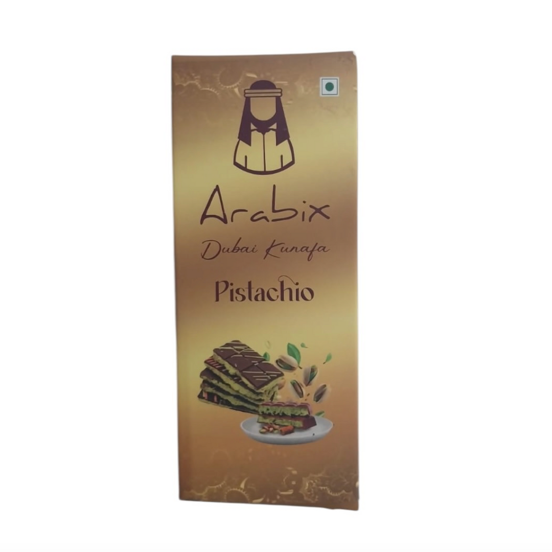 Arabix Dubai Kunafa Chocolate Pistachio 82g (INDIA)