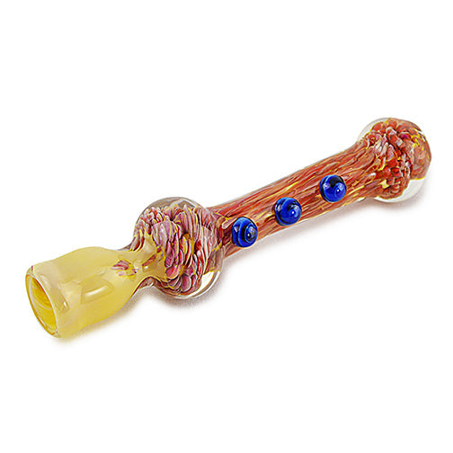 Triple Ball Glass Chillum (4")