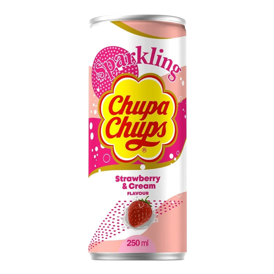Chupa Chups Sparkling Strawberry Cream 250mL (KOREA) by Chupa Chups | BDDbrands