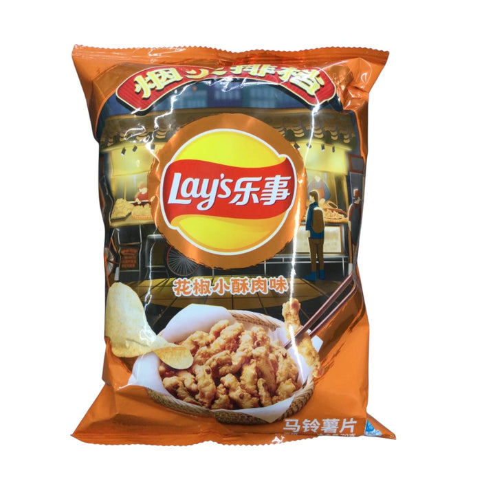 Lay's Chips Food Stall Pepper Fried Crispy Pork 70g (CHINA) - view 2 | BDDbrands