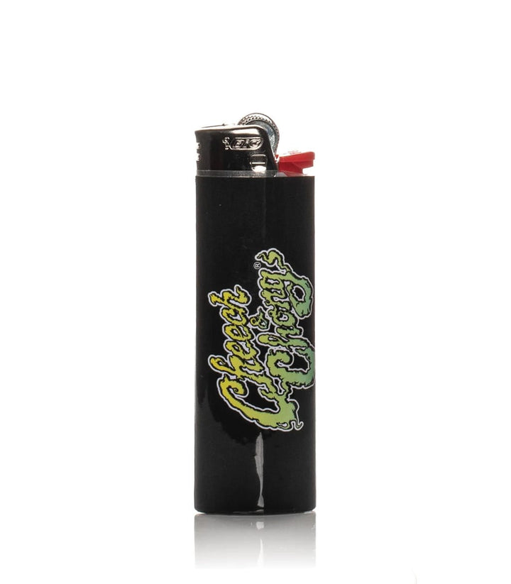 Black BIC lighter with Cheech & Chong branded graphic included in the Van Sidekick bong set