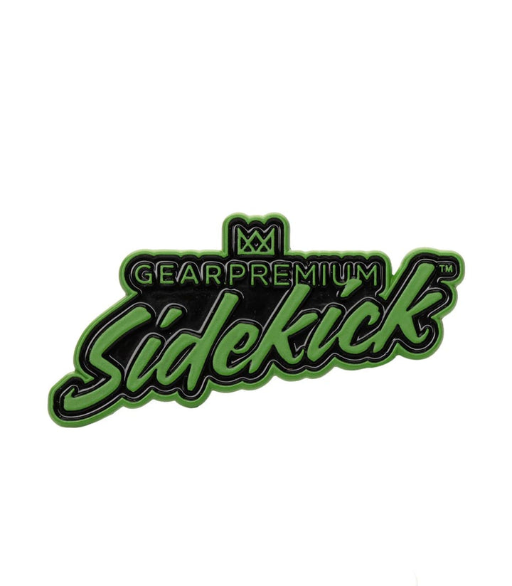 GEAR Premium Sidekick logo sticker included with the Hell Sidekick bong collectible tin