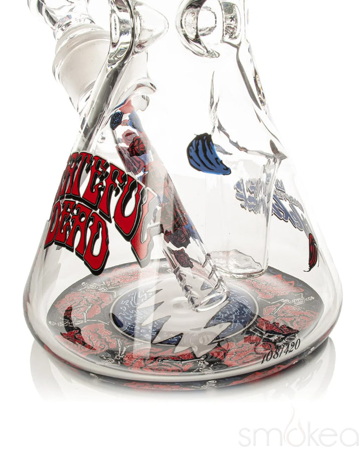 Bottom view of GEAR x Grateful Dead Bertha Sidekick Bong showing individually numbered limited edition base