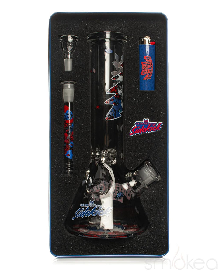 GEAR x Grateful Dead Bertha Sidekick Bong kit in foam case with downstem, pull-out bowl, and lighter