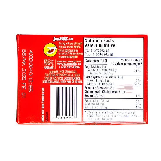 Smarties Strawberry 45g (CANADA) - view 2 | BDDbrands