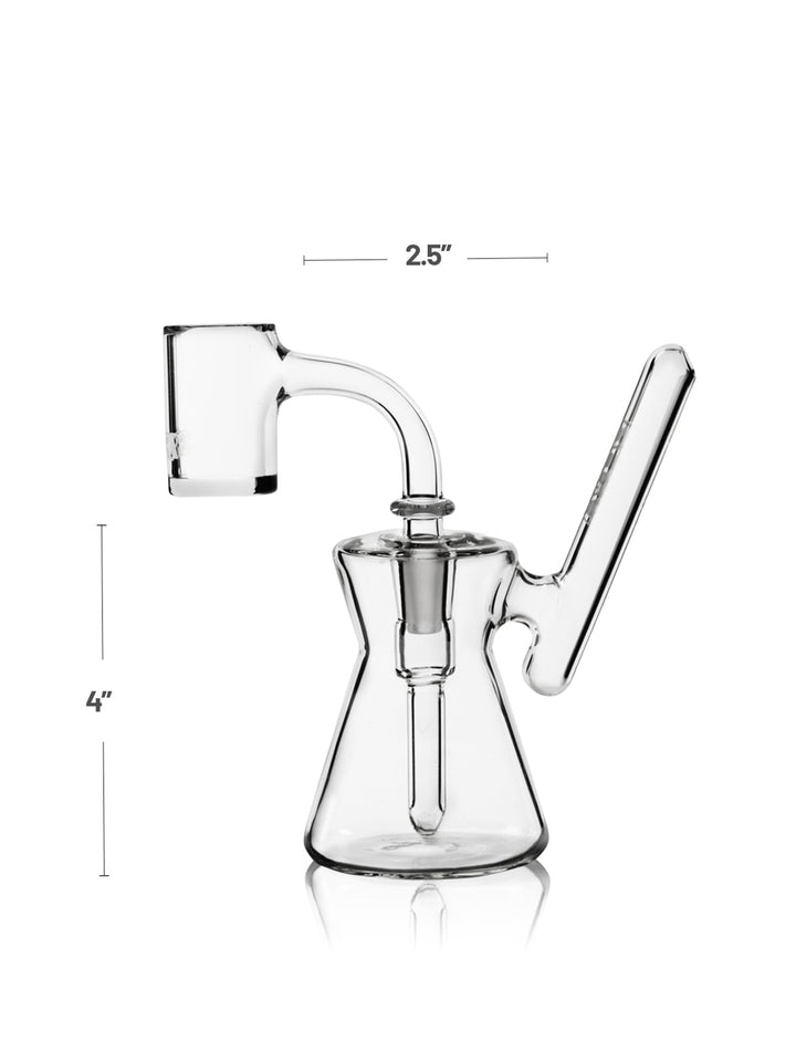 GRAV® Hourglass Pocket Bubbler Rig - Clear