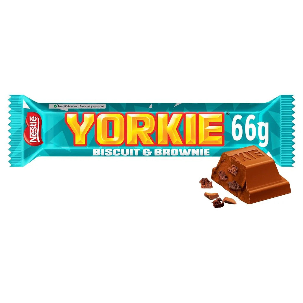 Yorkie Duo Biscuit & Brownie 66g (UK) by Nestle | BDDbrands