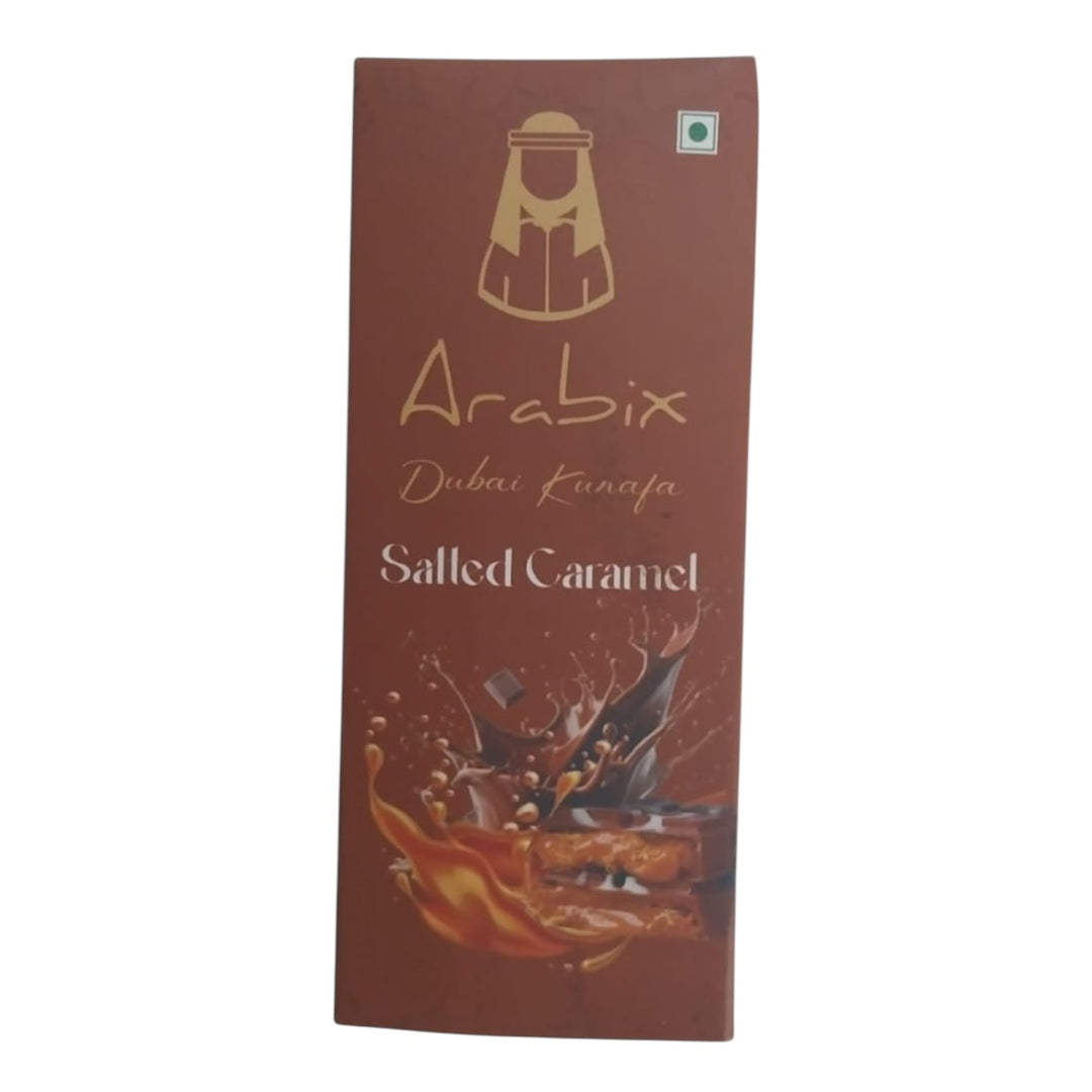 Arabix Dubai Kunafa Chocolate Salted Caramel 82g (INDIA)