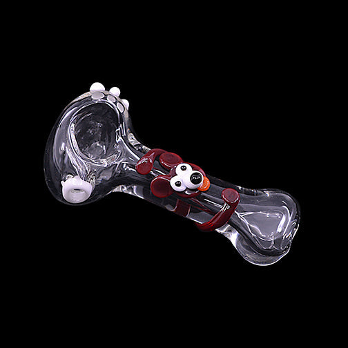 Glass Hand Pipe - Animal Art (4")