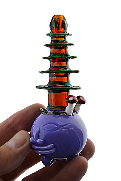 Mushroom Pine Tree Glass Pipe