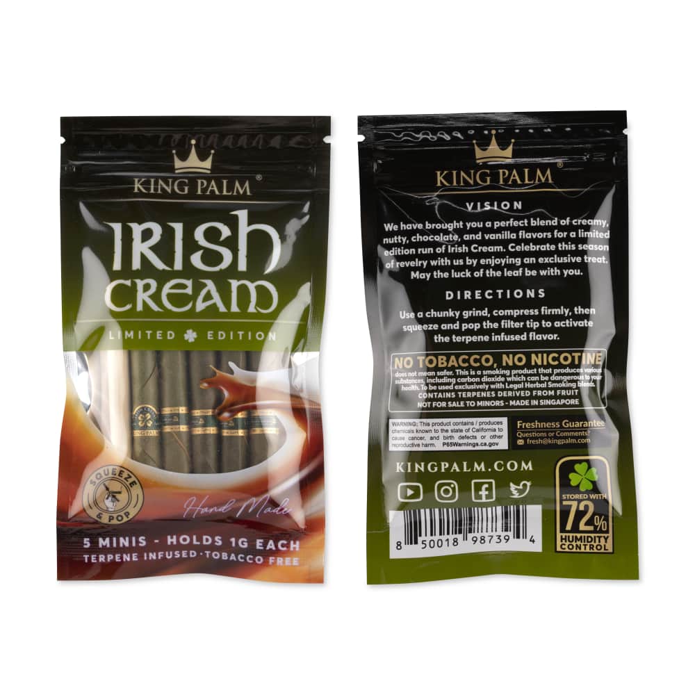 King Palm 5pk Mini Flavored Leaf Tubes – 15ct Display