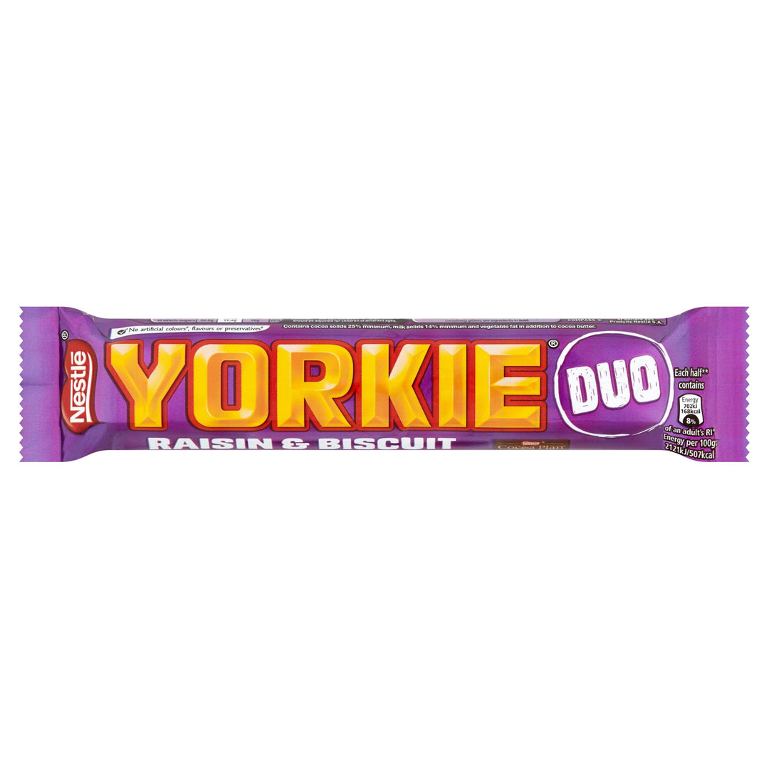 Yorkie Duo Raisin & Biscuit 66g (UK) by Nestle | BDDbrands