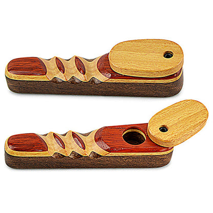 Laminated Wood Pipe w/ Cap