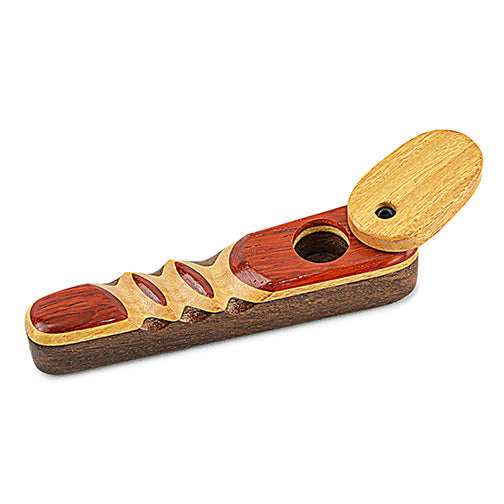 Laminated Wood Pipe w/ Cap