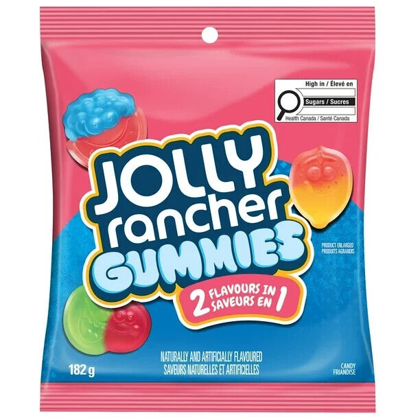 Jolly Rancher Gummies 2 In 1 Pink 182g (CANADA)