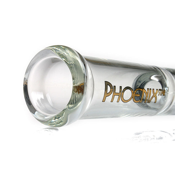 PHOENIX STAR 10 INCH CRYSTAL CLEAR STRAIGHT TUBE BONG