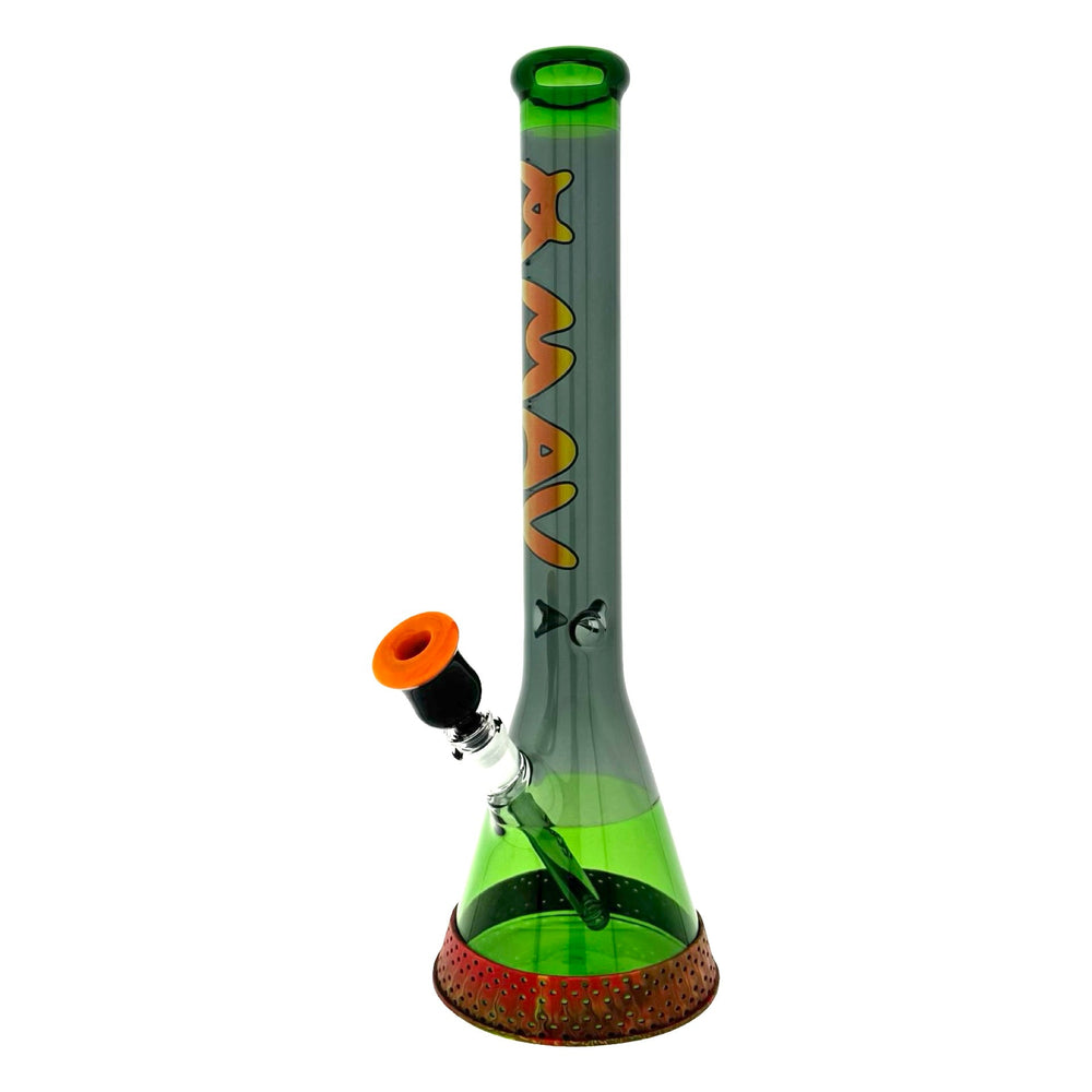 18" Color Float Beaker Bong Forest Smoke Rasta Slab Matching Limited - view 2 | BDDbrands