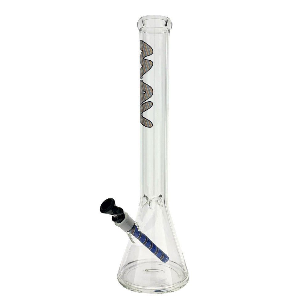 18" 5mm Classic Beaker Bong wigwag stem match lucy - view 2 | BDDbrands