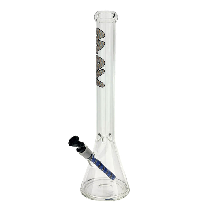 18" 5mm Classic Beaker Bong wigwag stem match lucy - view 2 | BDDbrands