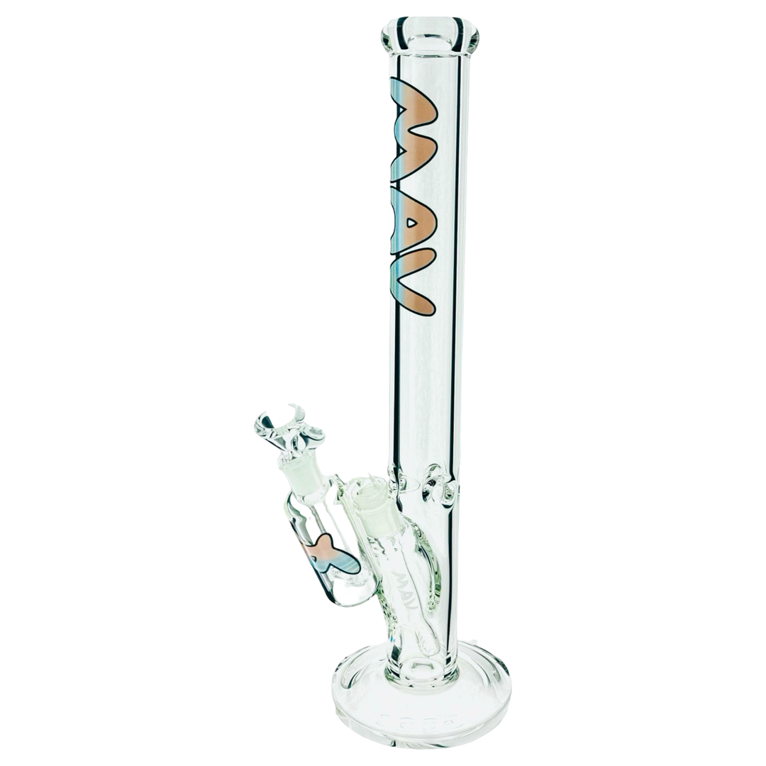 18" x 9mm Vice 2.0 Slab straight Bong + Ash Catcher Combo by MAV GLASS | BDDbrands