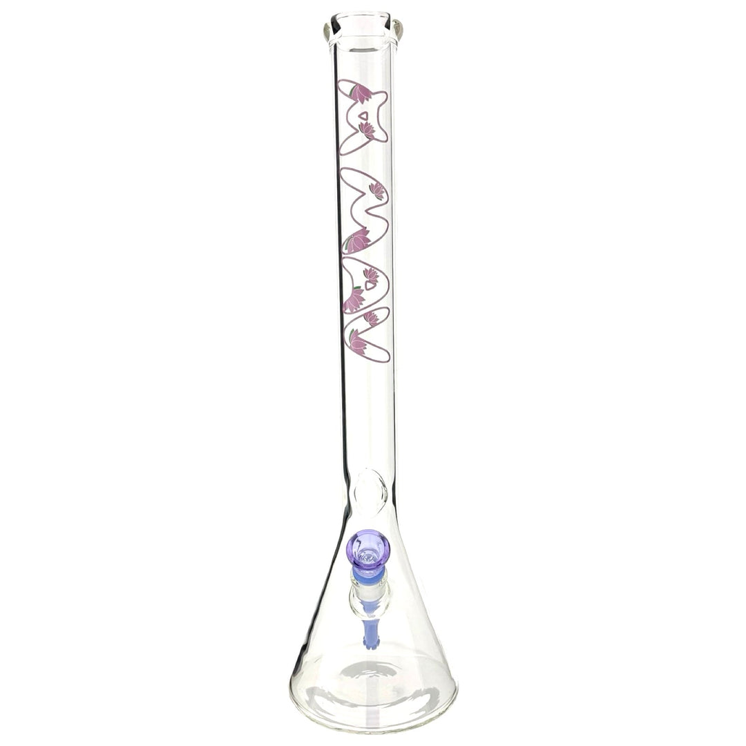 21" tall 50 by 5mm Beaker Bong Tall Neck type lotus by MAV PRO | BDDbrands