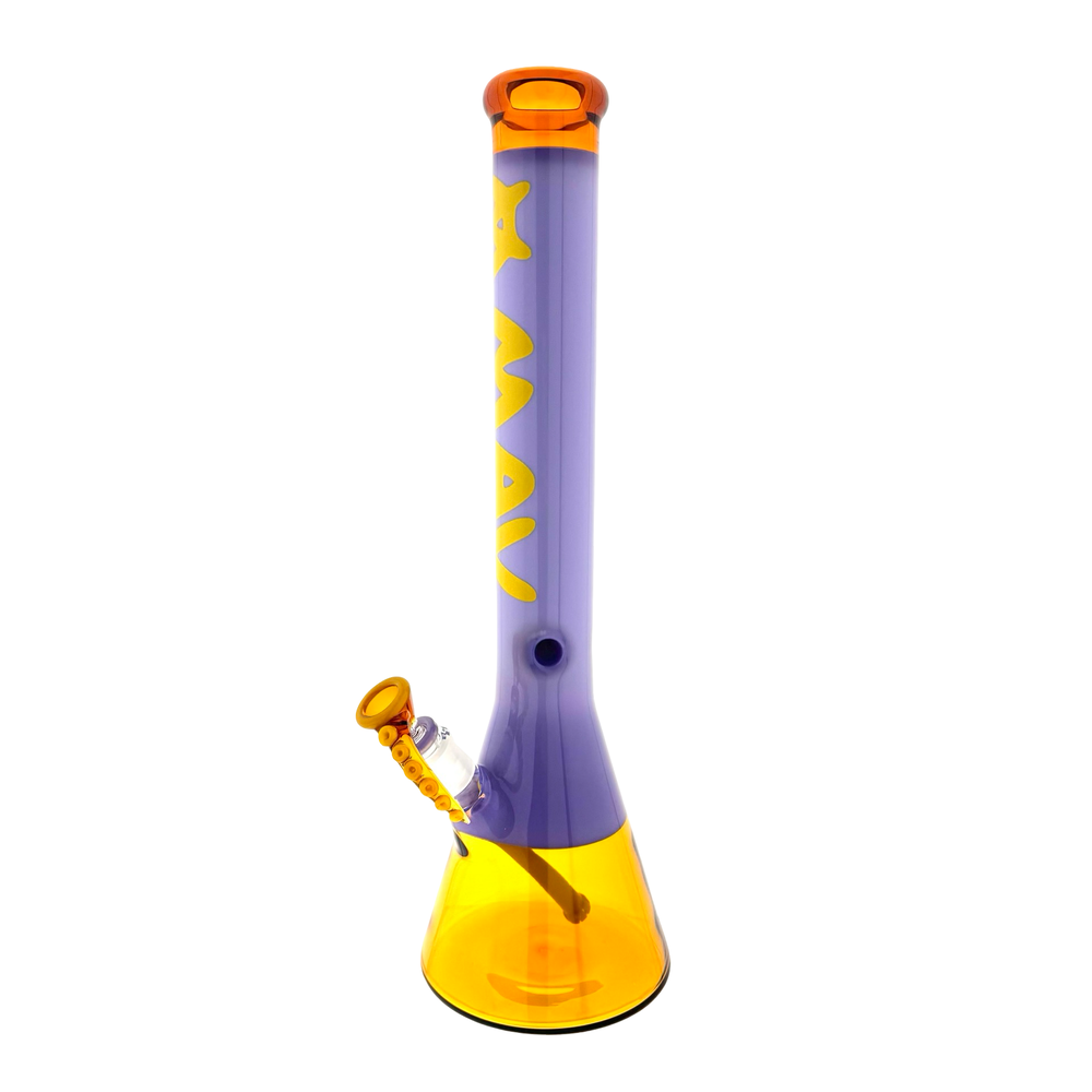 18" Golden Octopus Purple Sleeve Beaker Bong Limited - view 2 | BDDbrands