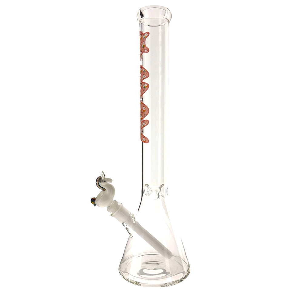 18" MAV Unicorn Logo Beaker Bong + Empire Glassworks Unicorn - view 2 | BDDbrands