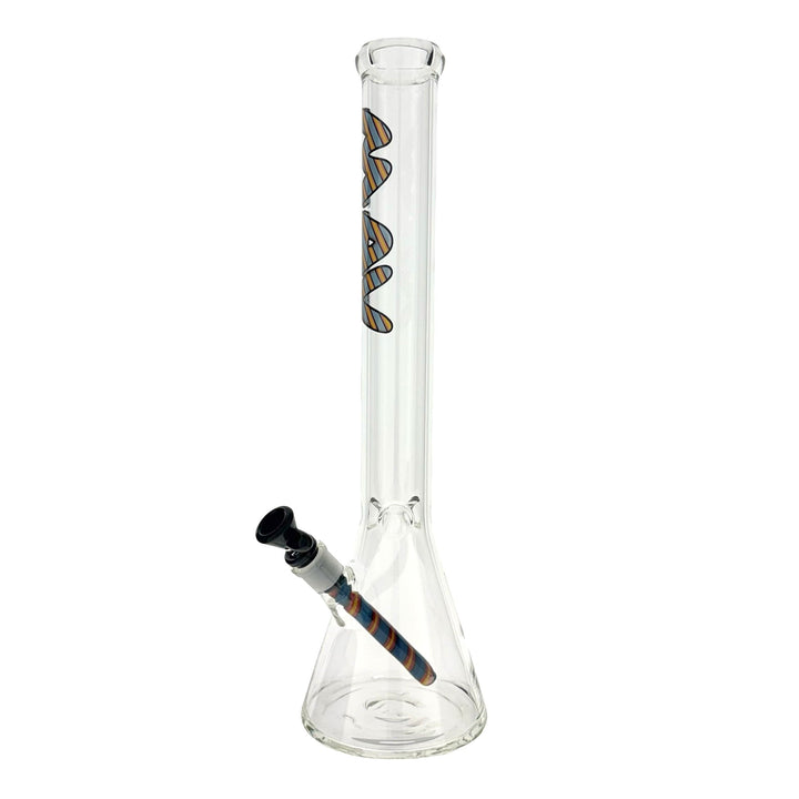 18" 5mm Classic Beaker Bong wigwag stem match fire - view 2 | BDDbrands