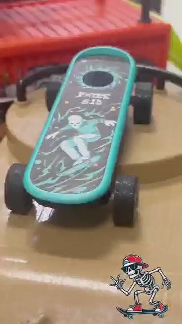 Skateboard Digital Battery Fidget Spinner Novelty Toy