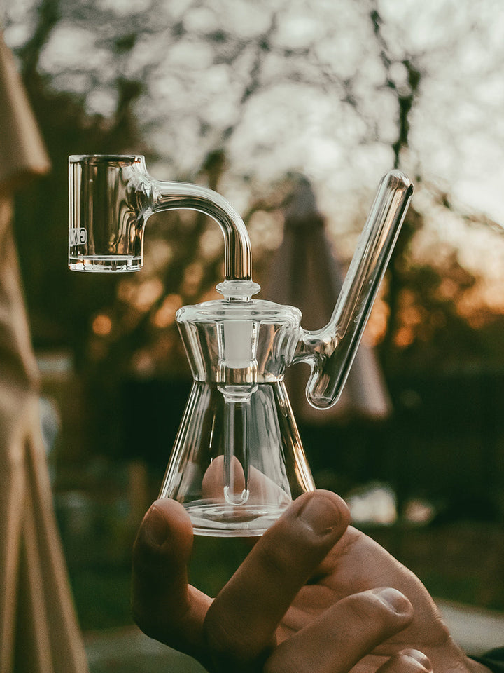 GRAV® Hourglass Pocket Bubbler Rig - Clear