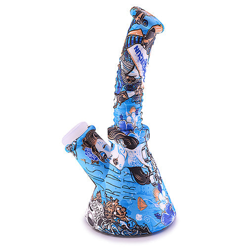 Silicone Water Pipe - Graffiti