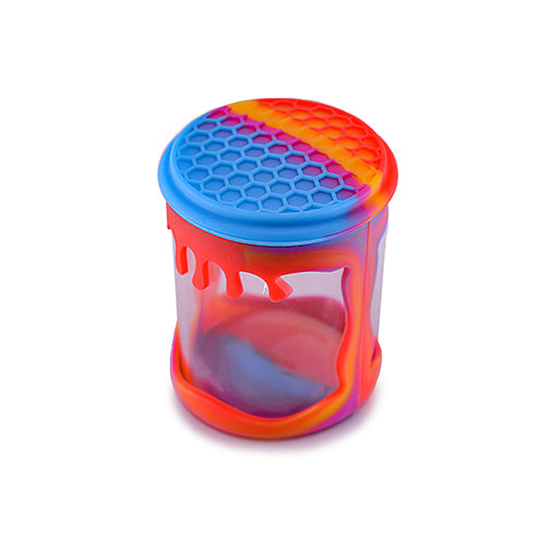 Glass Jar w/ Silicone Sleeve