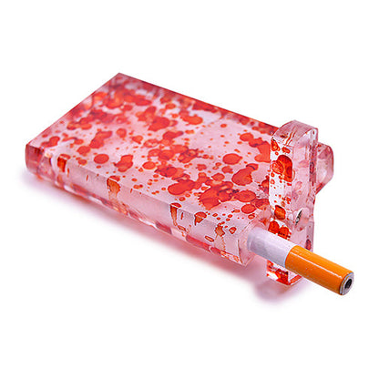 Handmade Acrylic Dugout w/ One Hitter - Splatters