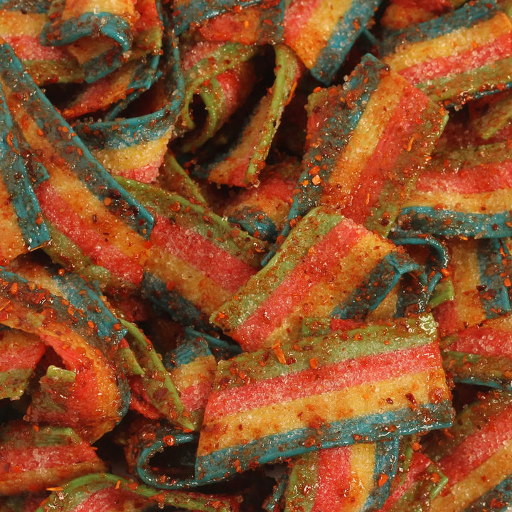 Chilli Bomba Rainbow Belts Chili Chamoy Candy 4oz Bag