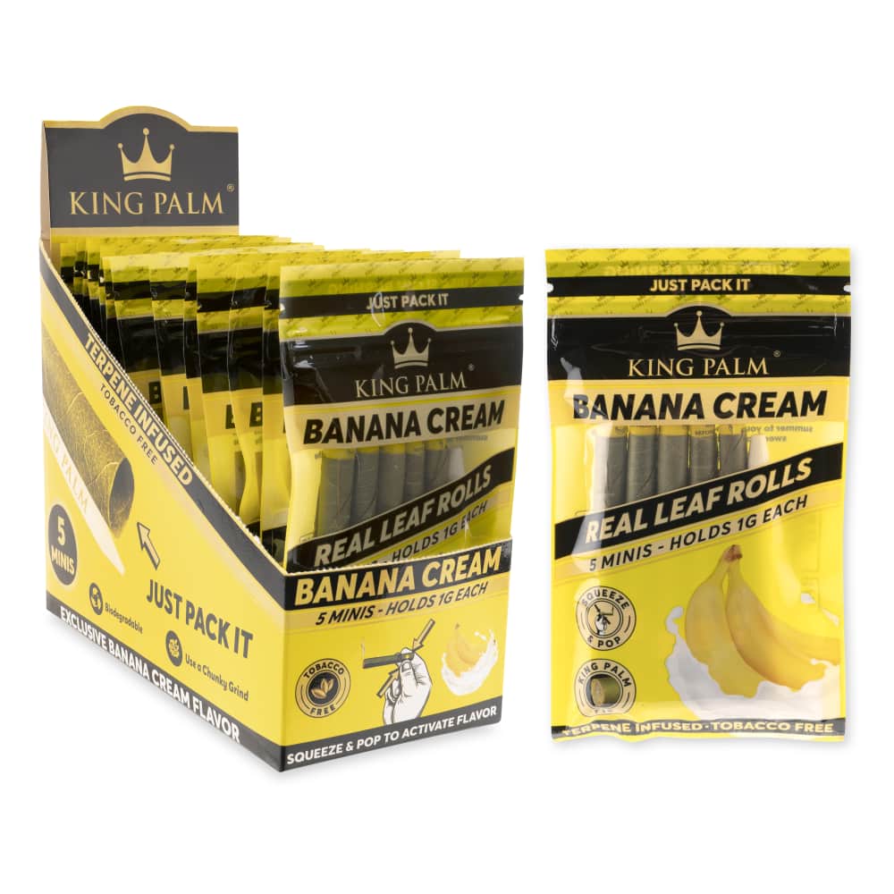 King Palm 5pk Mini Flavored Leaf Tubes – 15ct Display