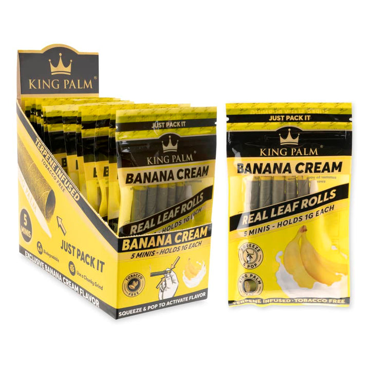 King Palm 5pk Mini Flavored Leaf Tubes – 15ct Display